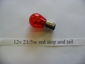 Small head stop tail light bulb red new